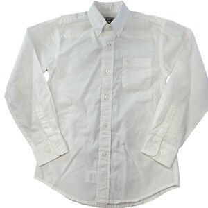 Cinch Shirt Boys S 6-8 White Dress Shirt Button Down Long Sleeve Pocket